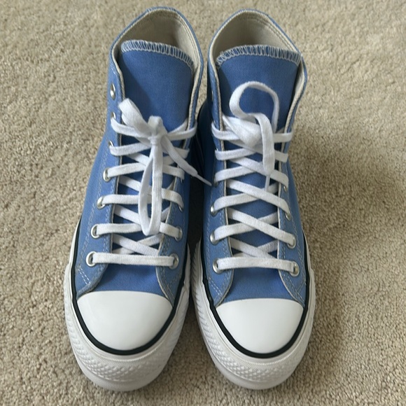 Converse Chuck Taylor All Star Lift Platform Hightop Shoes | Blue | 5.5 - Picture 3 of 13